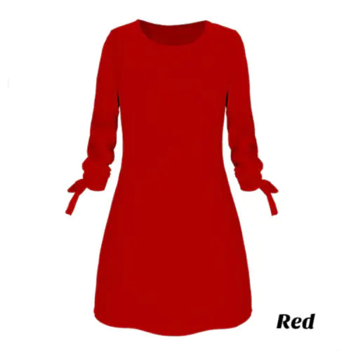 Womens Elegant Summer Solid Colour Dress