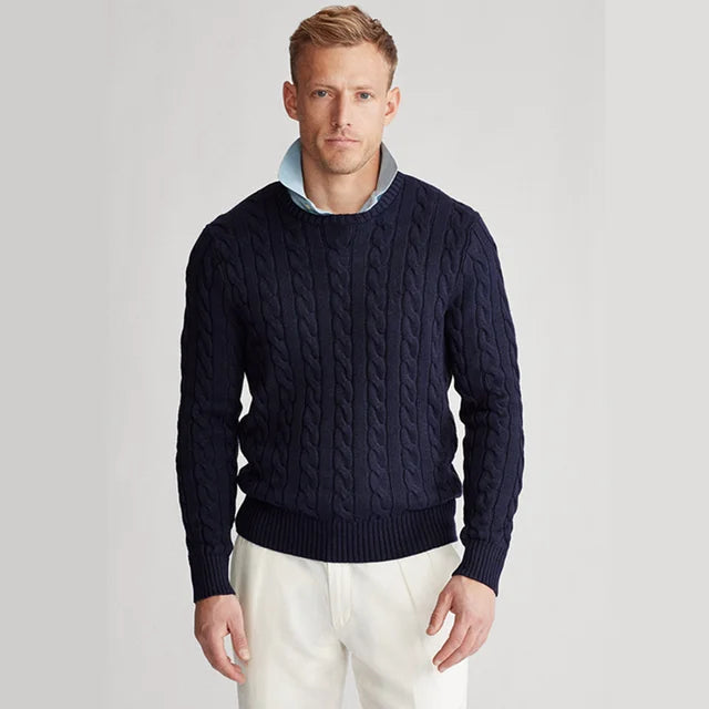 Mens Casual Turtleneck Pullover Sweater