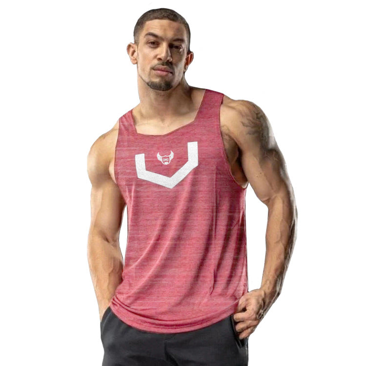 Mens Muscle Fit Gym Fitness Sports Training Quick-Drying Breathable Sleeveless Vest