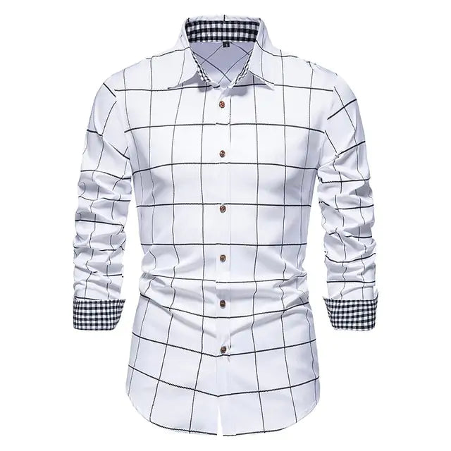 Mens Patchwork Formal Shirt