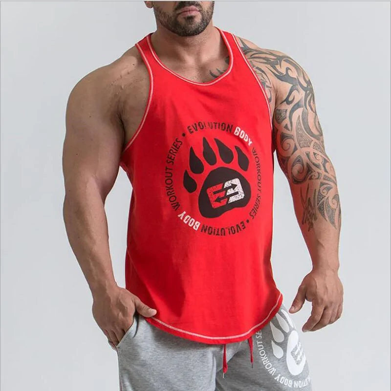 Mens Bodybuilding Stringer Fitness Singlet Tank Top