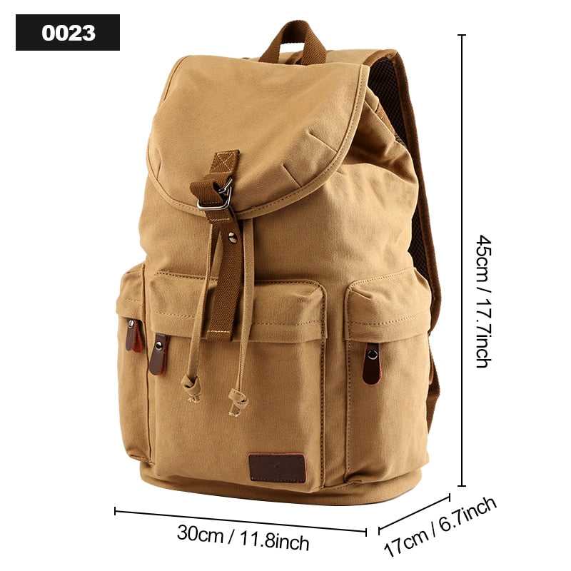 Unisex Canvas Vintage Casual Laptop Backpack