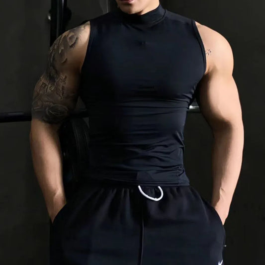 Mens Gym Sleeveless Workout Bodybuilding Tight Muscle Fit Singlet