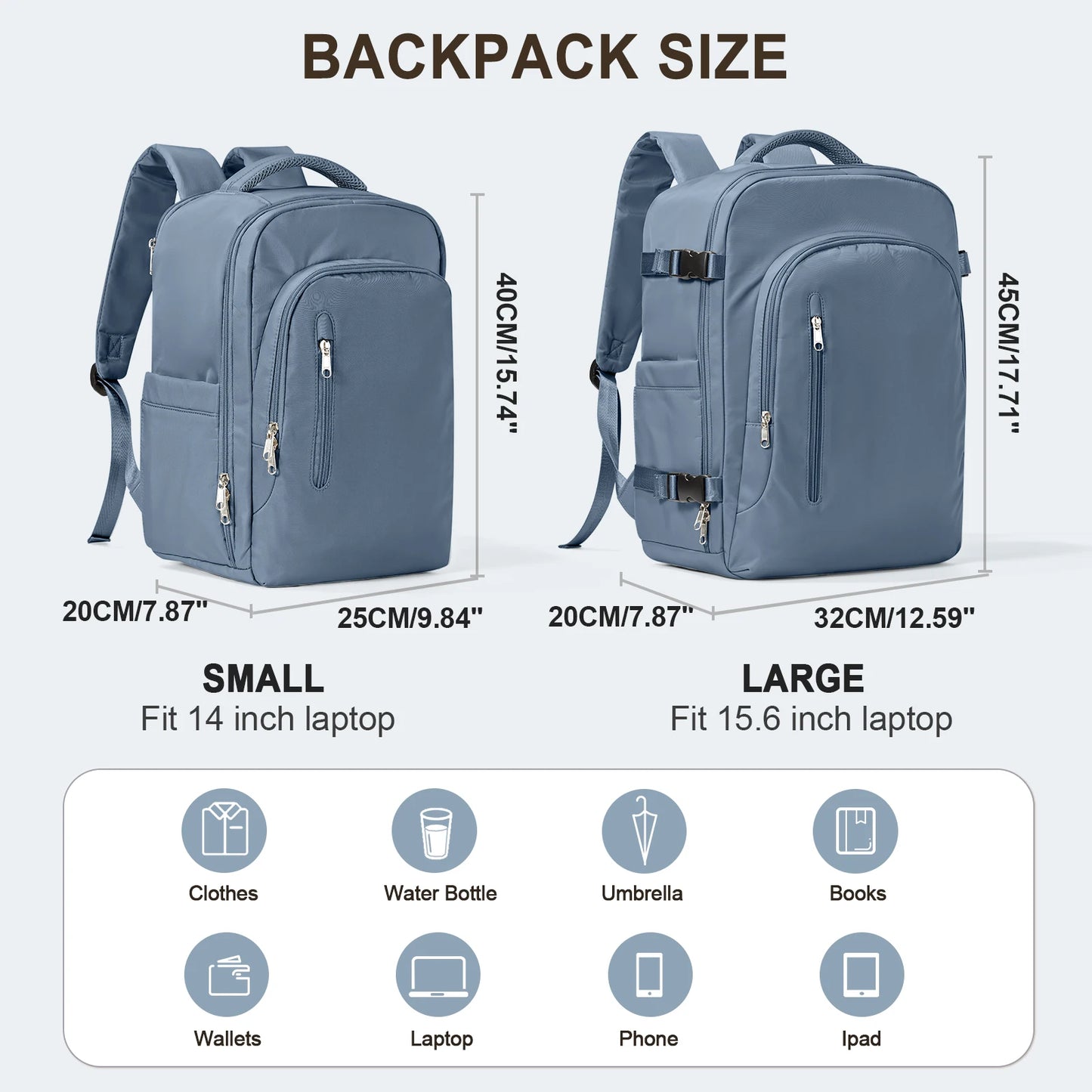 Large Capacity Carry-On 45x36x20 Multifunctional Travel Backpack