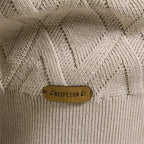 Mens Basic Argyle Solid Color O-Neck Long Sleeve Knitted Sweater