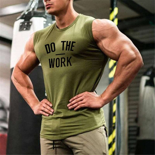 Mens Gym Workout Sleeveless Bodybuilding Fitness Tank Top