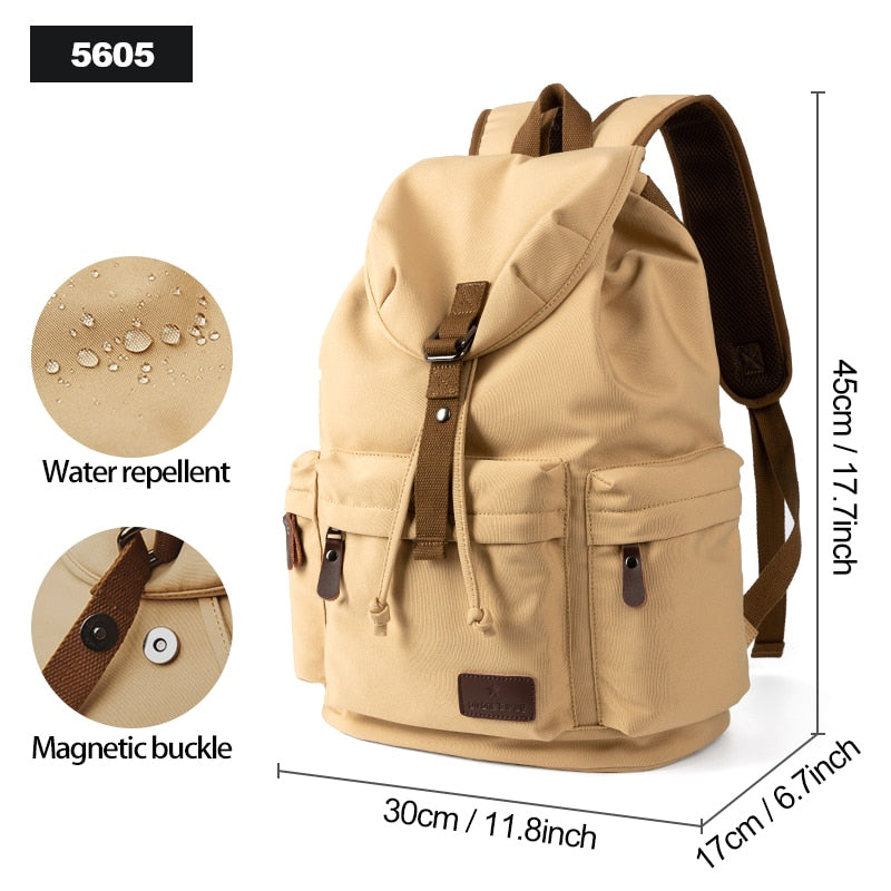 Unisex Canvas Vintage Casual Laptop Backpack