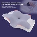 Orthopedic Memory Foam Butterfly Shaped Relaxing Cervical Slow Rebound Neck Pillow