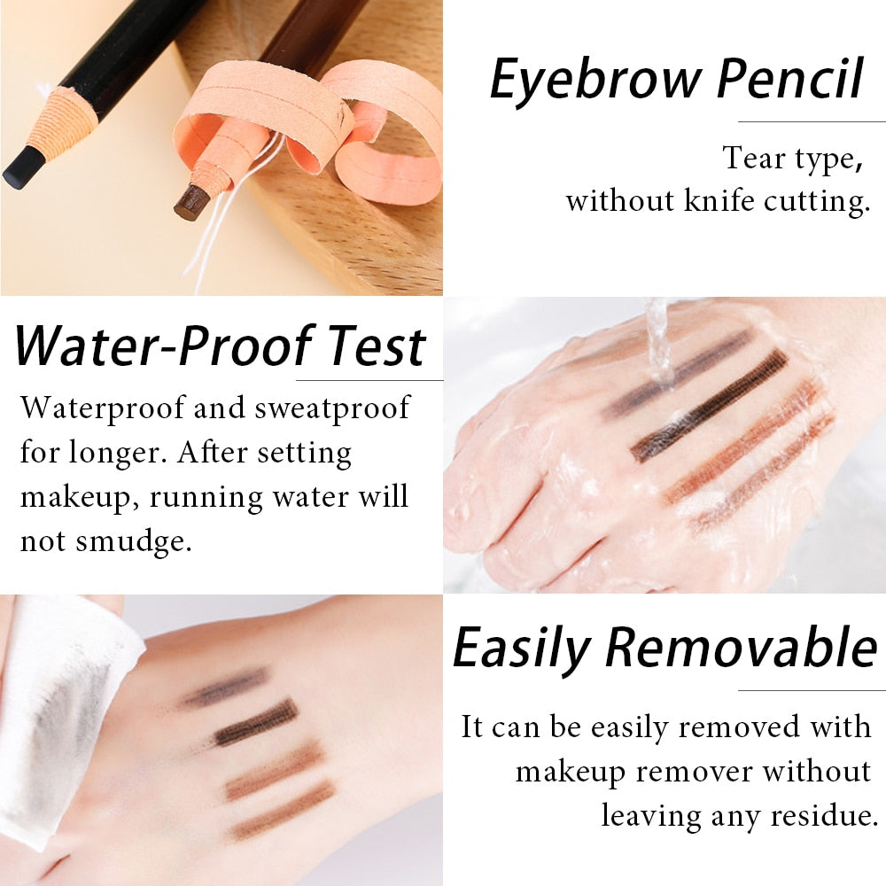 5pcs Professional Microblading Waterproof Tint Eyebrow Pencil