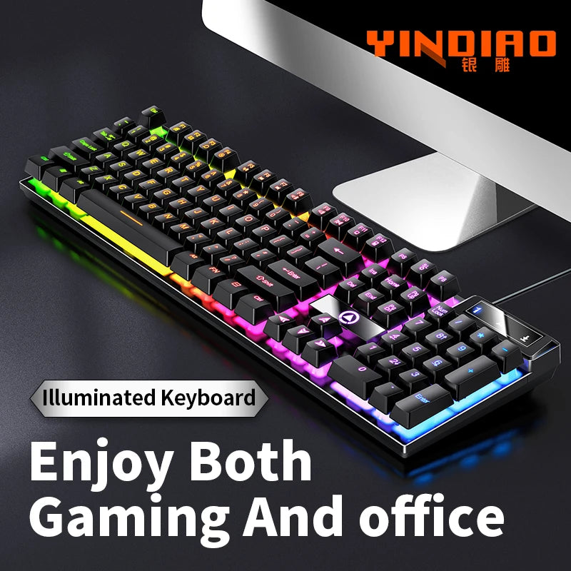 Gaming Wired Laptop Desktop Keyboard With Numpad