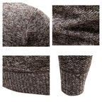 Mens Turtleneck Knitted Pullover Casual Solid Sweater