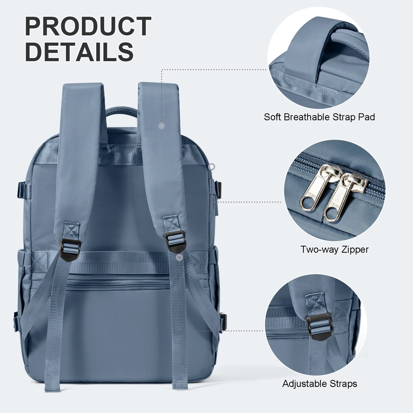 Large Capacity Carry-On 45x36x20 Multifunctional Travel Backpack