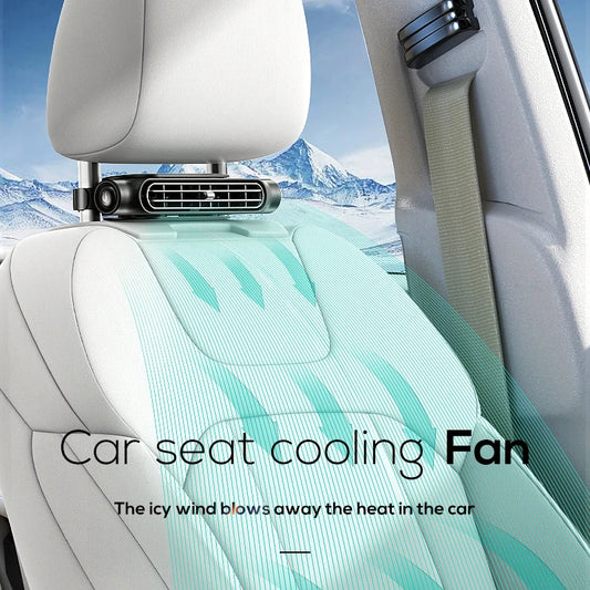 Portable USB Powered Car Headrest Seat Fan With Adjustable Strap