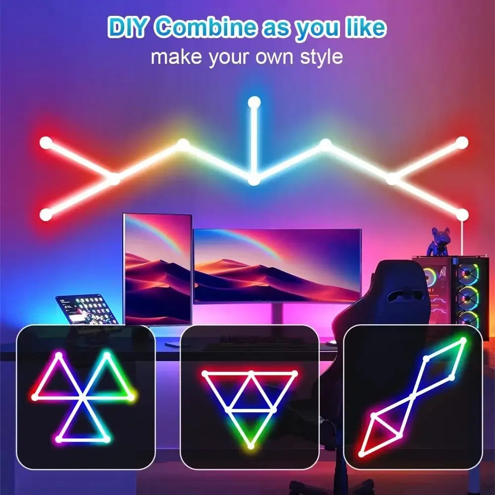 WIFI LED Night Atmosphere Music Rhythm Smart Wall Light Bar