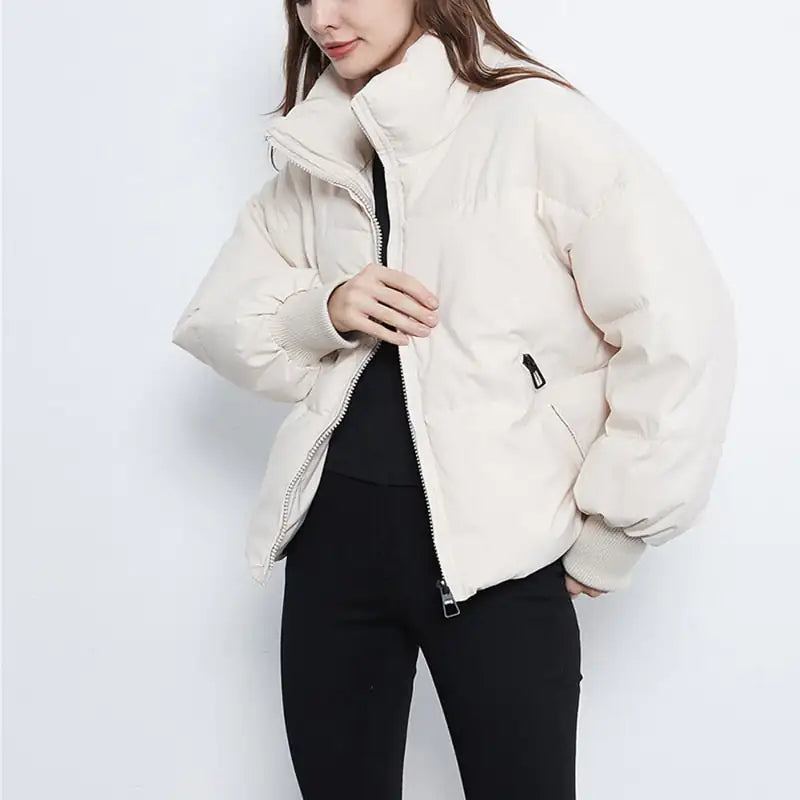 Womens Thick Warm Winter Bubble Padded Jacket