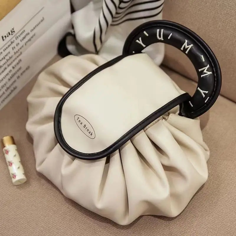 Portable Large Capacity Travel Toiletry Cosmetic Make Up Drawstring Bag