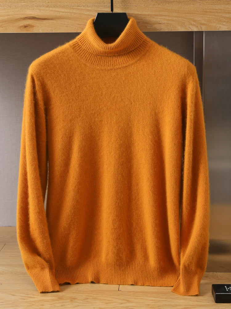 Mens Cashmere Pullover Knitted Winter Sweater