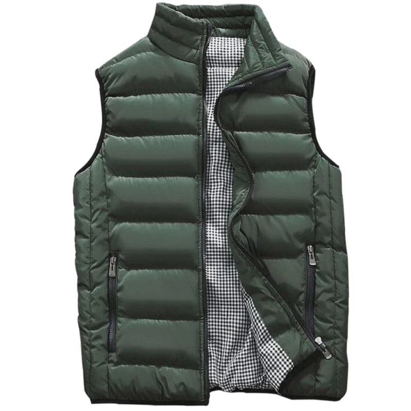 Mens Stylish Winter Warm Sleeveless Casual Vest Jacket