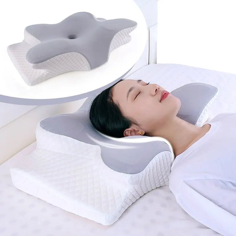 Orthopedic Memory Foam Butterfly Shaped Relaxing Cervical Slow Rebound Neck Pillow