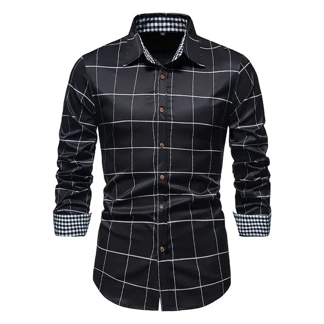 Mens Patchwork Formal Shirt