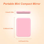 Double Sided Portable LED Pocket Compact Travel Makeup Mirror With Lights