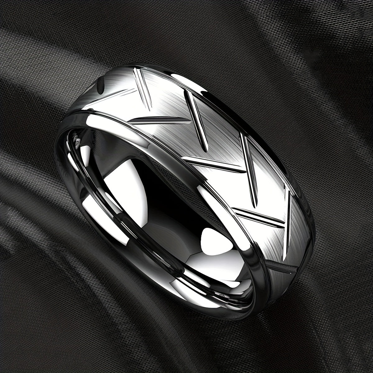 Mens Classic Stainless Steel Ring