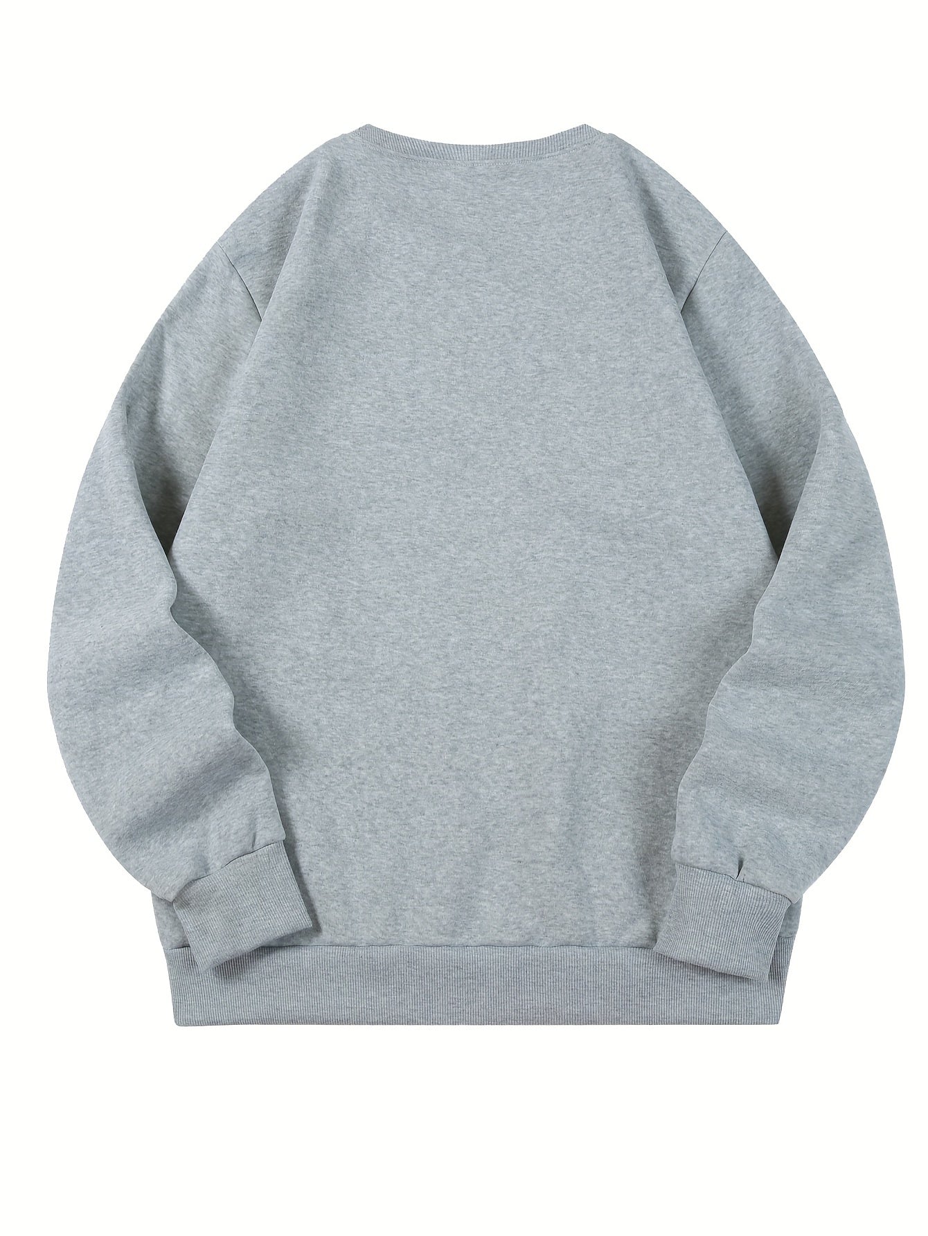 Mens Casual Crewneck Streetwear Style Sweatshirt