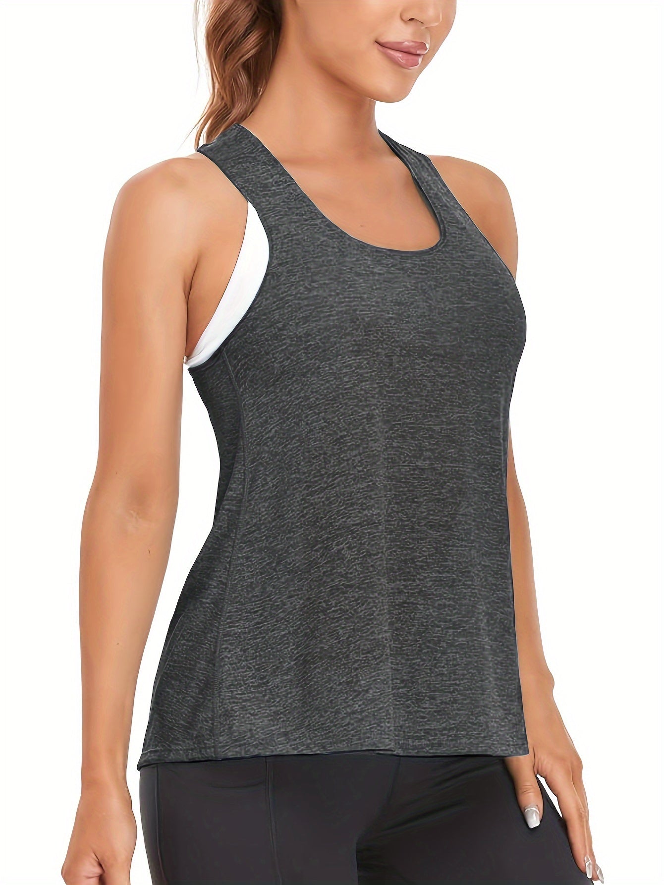 3pcs Womens Breathable Quick Dry Racerback Athletic Tank Tops