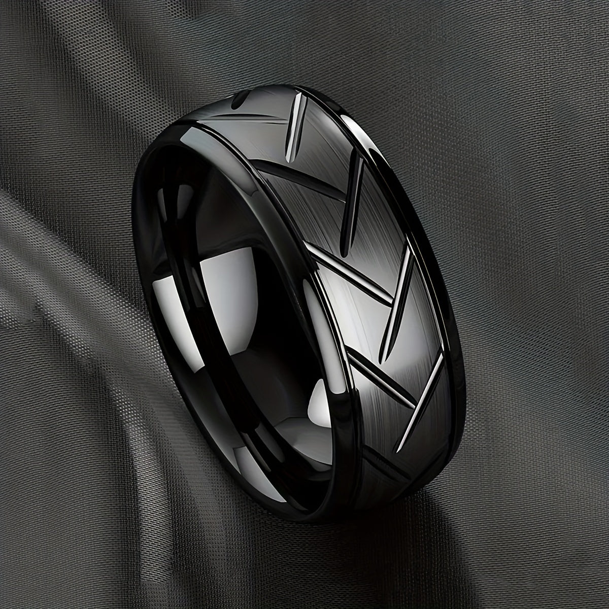 Mens Classic Stainless Steel Ring