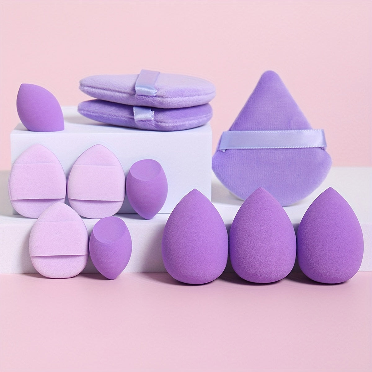 12 Piece All Purpose Makeup Beauty Blend Sponge Puff Set