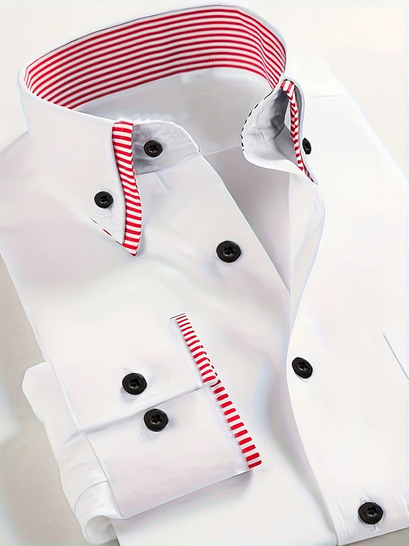 Mens Formal Classic Style Pointed Collar Button-Up Front Regular Fit Shirt
