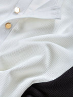 Mens Casual Long Sleeve Contrast Colour Waffle Knit Top