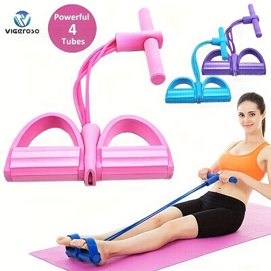 4-Tube Premium Resistance Bands For Gym Workout