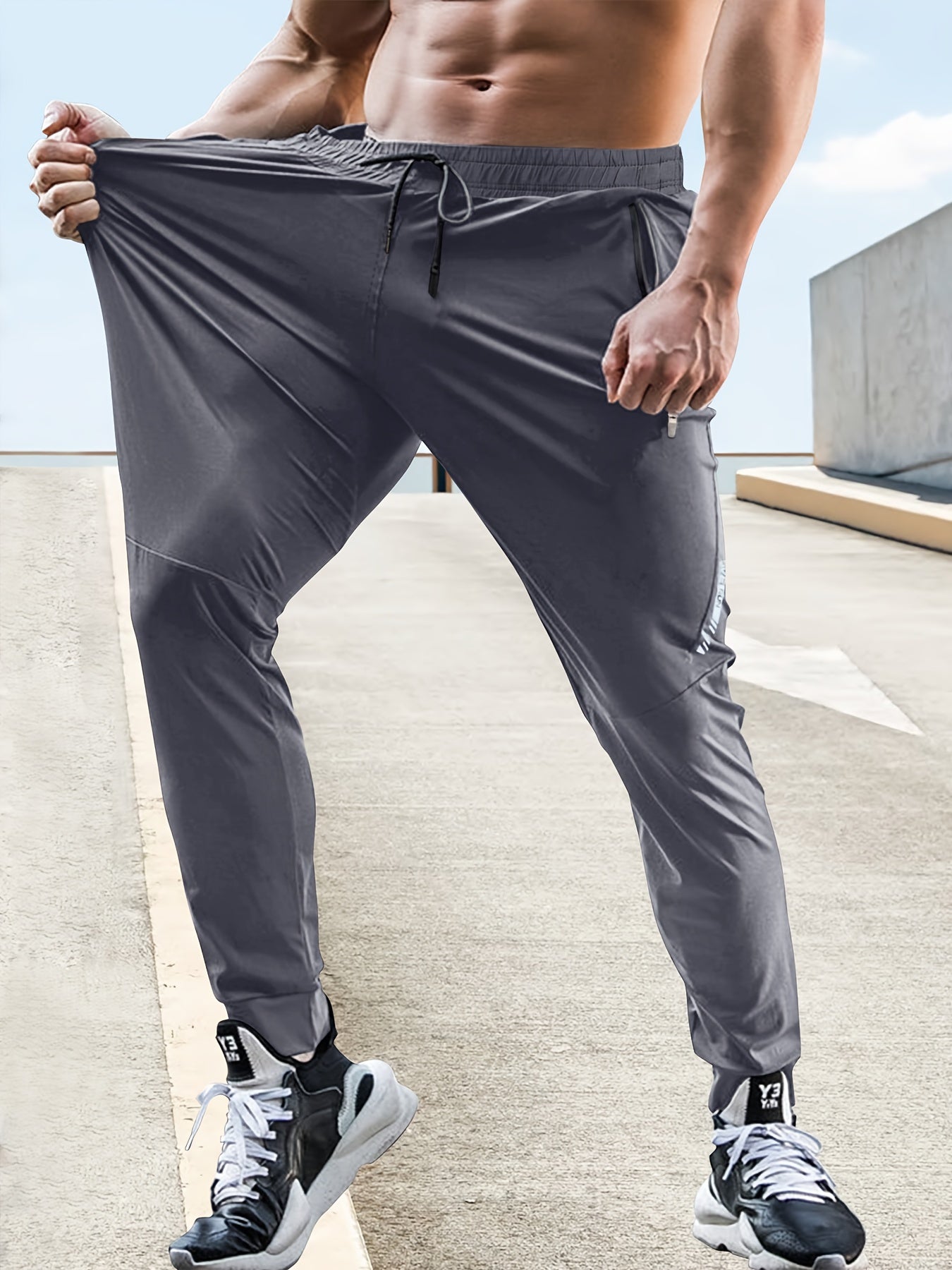 Mens Casual Drawstring Loose Fit Joggers