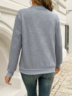 Womens Casual Elegant Asymmetrical Neck Solid Colour Knitted Sweater
