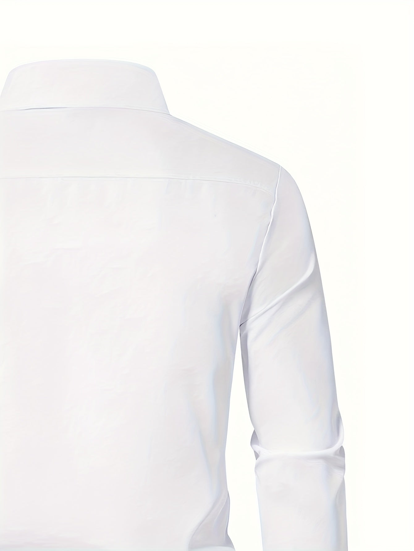 Mens Formal Classic Style Pointed Collar Button-Up Front Regular Fit Shirt