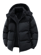 Mens Winter Hooded Thickened Warm Outdoor Jacket