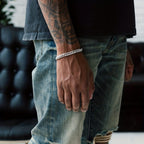 Mens Hip Hop Stainless Steel Cuban Chain Bracelet