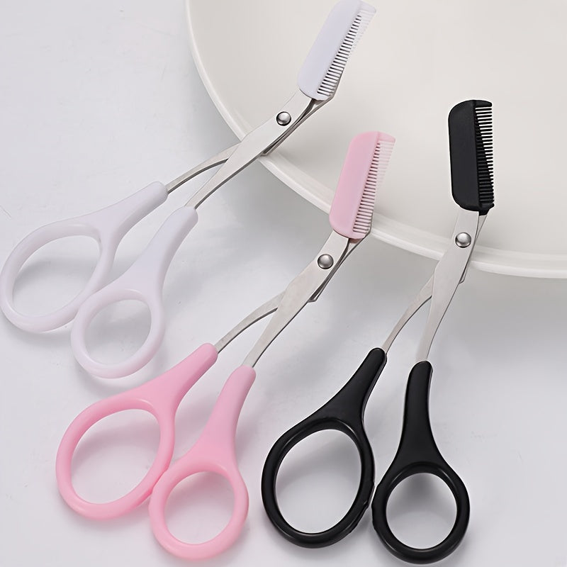 Eyebrow Trimmer Scissor With Comb