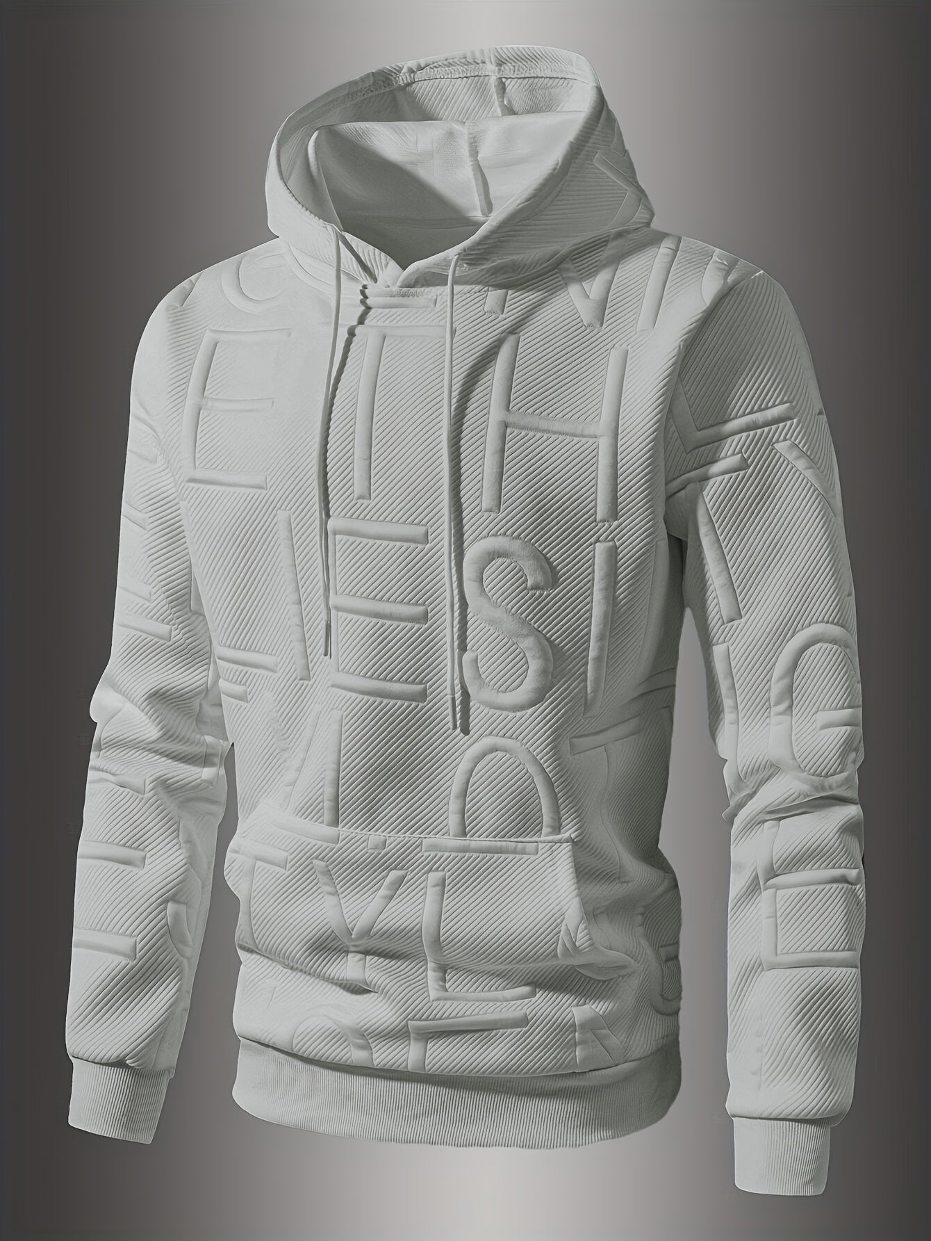Mens Casual Oversized Hooded Long Sleeve Kangaroo Pocket Sweatshirt