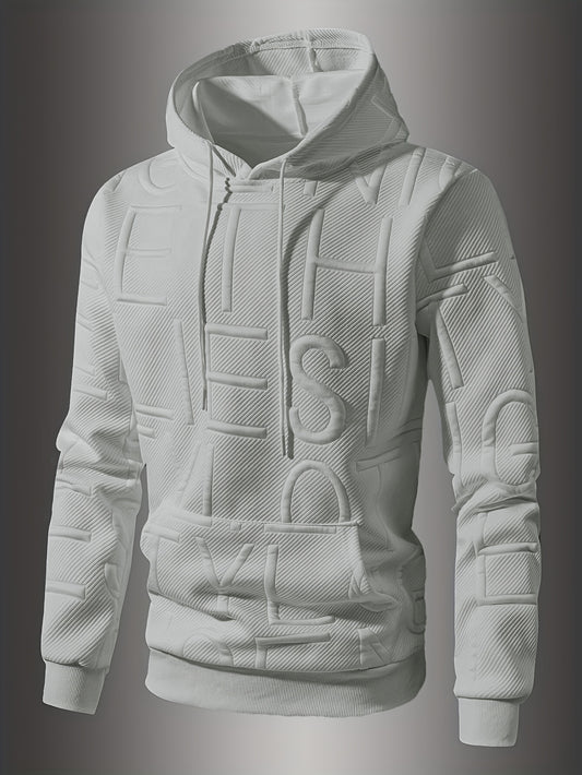 Mens Casual Oversized Hooded Long Sleeve Kangaroo Pocket Sweatshirt