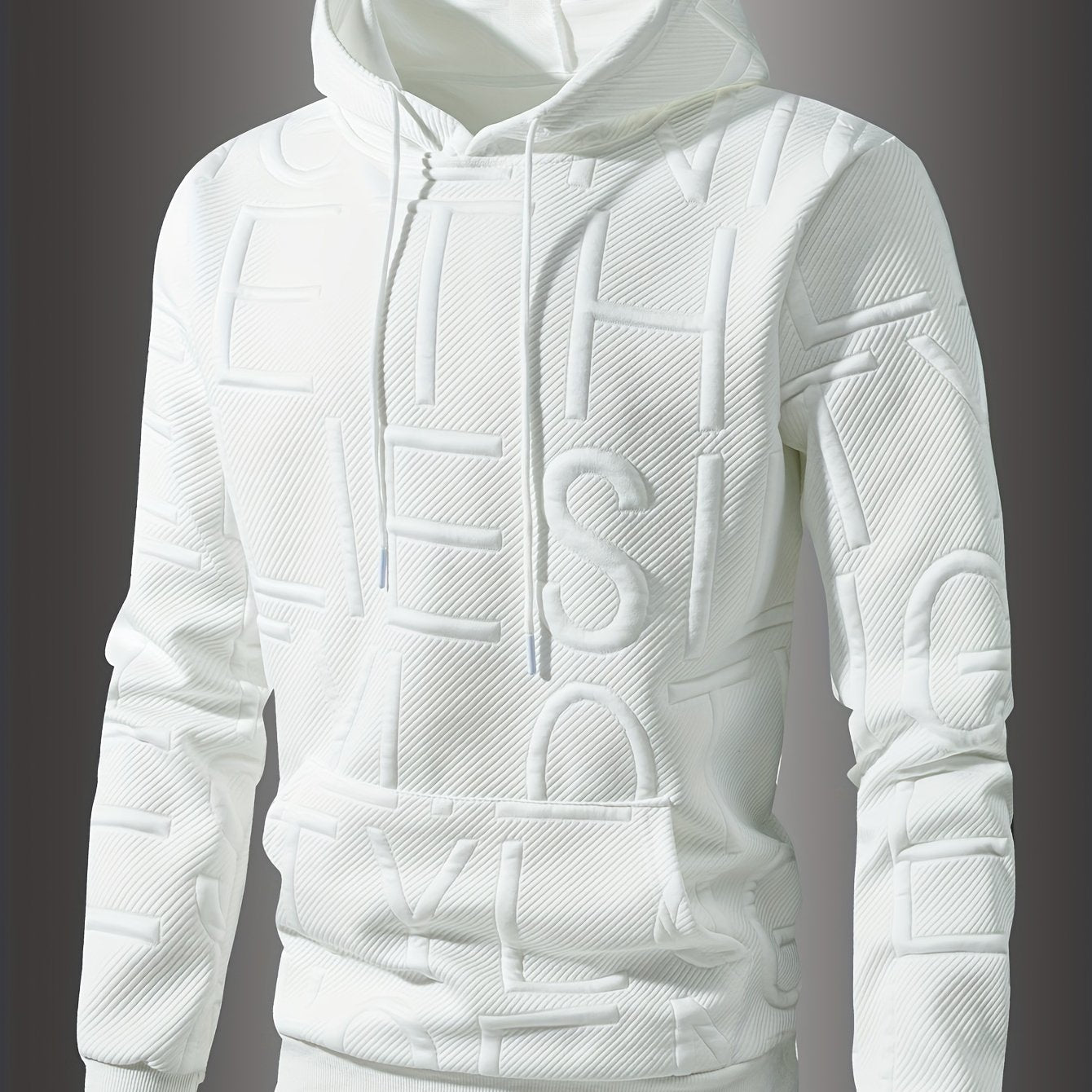 Mens Casual Oversized Hooded Long Sleeve Kangaroo Pocket Sweatshirt