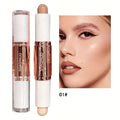 Waterproof Long Lasting Dual-Ended Highlighter And Contour Stick for Defined Facial Contours