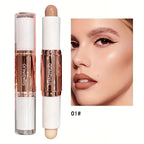 Waterproof Long Lasting Dual-Ended Highlighter And Contour Stick for Defined Facial Contours