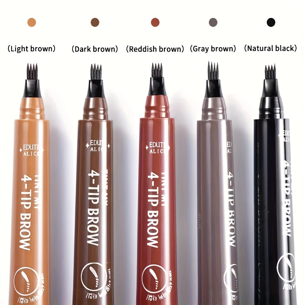 4-Tip Precise Fine Stroke Long Lasting Magic Eyebrow Pencil