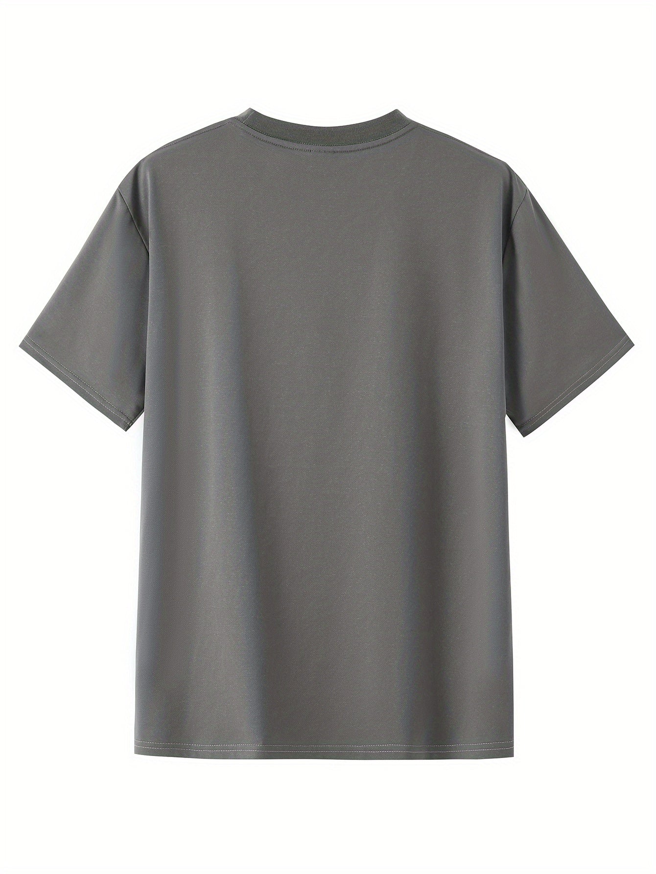 Mens Barbour Casual Round Neck Slightly Stretchy Rib-Knit Collar Letter Print Tshirt