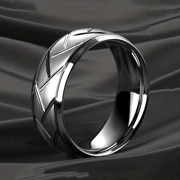 Mens Classic Stainless Steel Ring