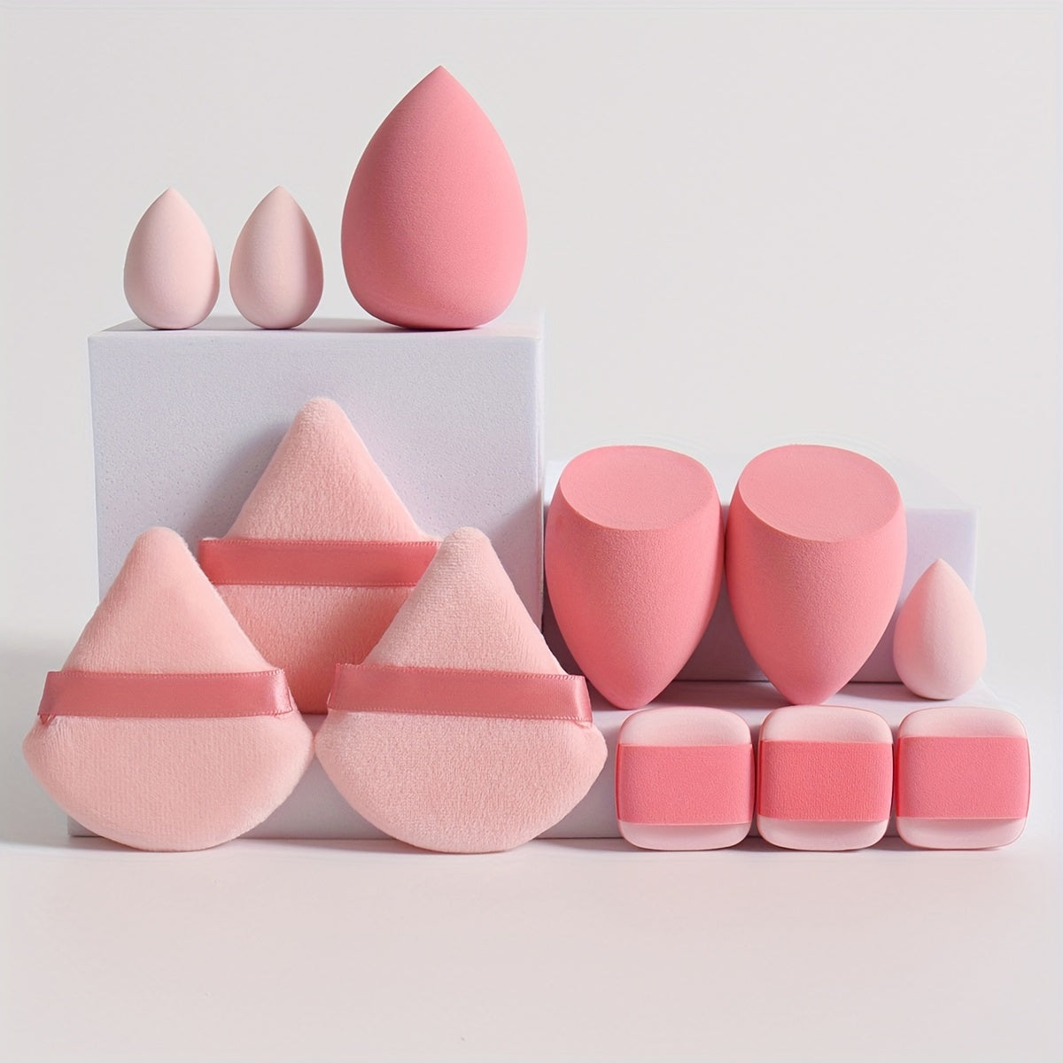 12 Piece All Purpose Makeup Beauty Blend Sponge Puff Set