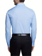 Mens Classic Business Formal Button-Up Long Sleeve Dress Shirt
