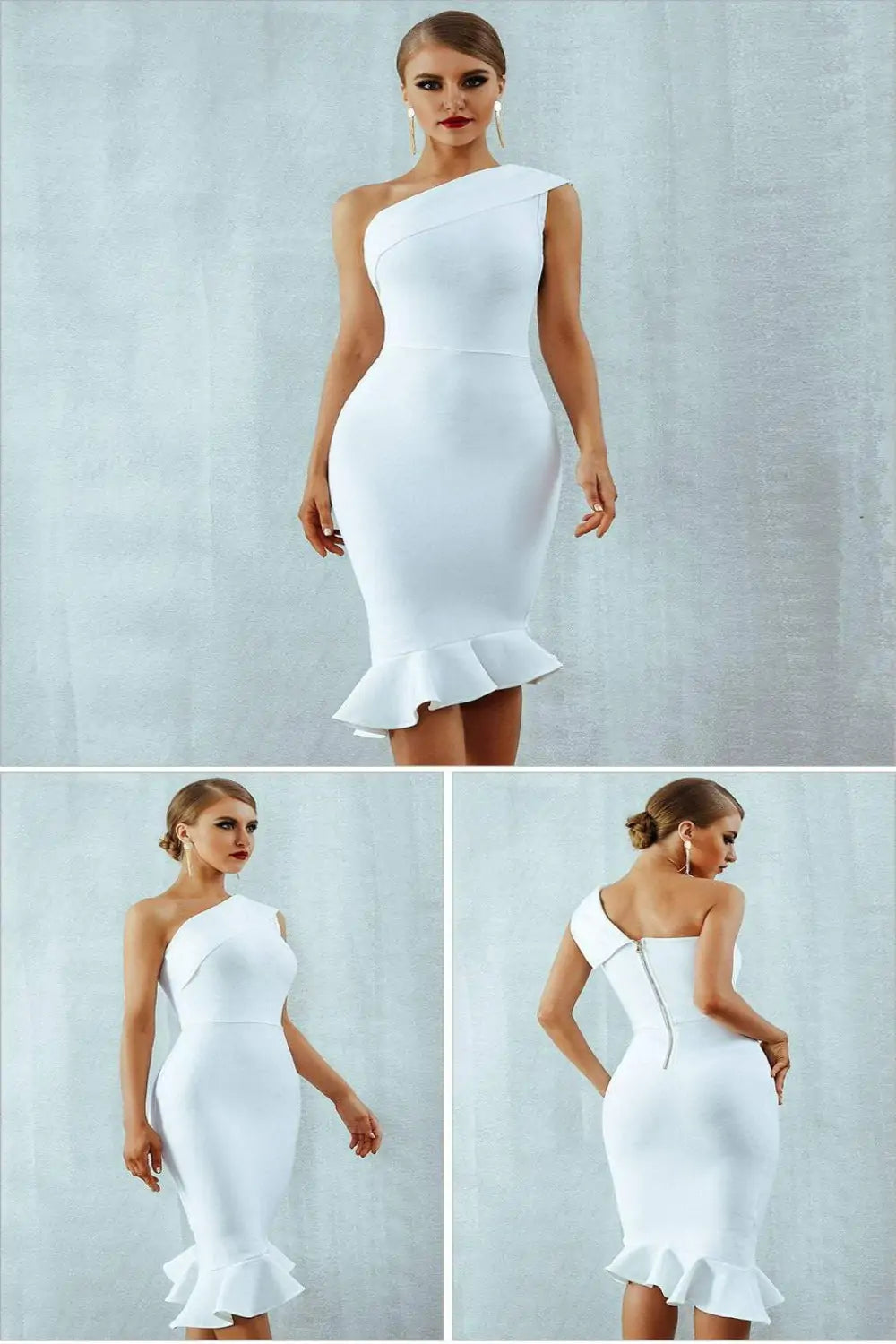 Womens Sexy Off Shoulder Bodycon Dress